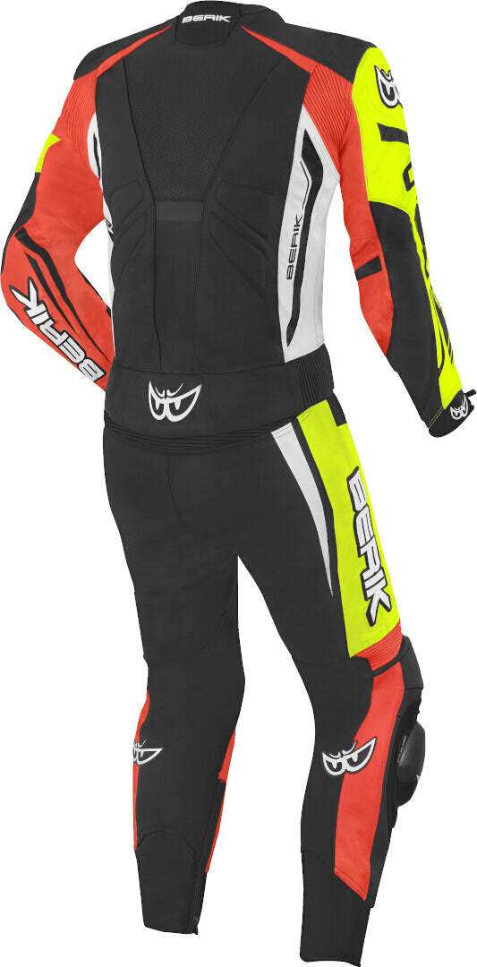 Monza Fluorescent Multi Colors 1 & 2 Piece Motorcycle Leather Racing Suit