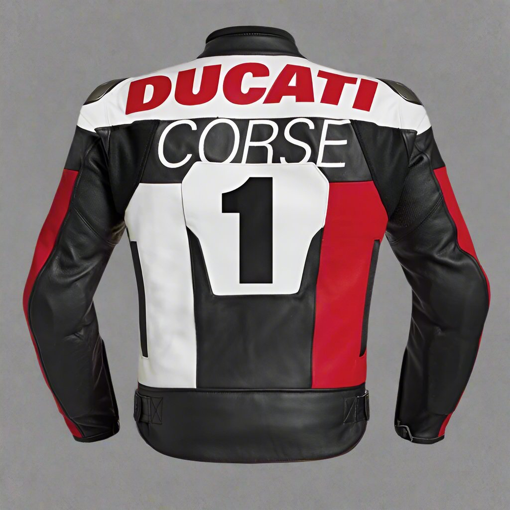 Ducati Leather Racing Jacket Back