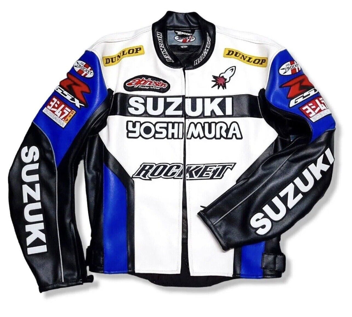 Suzuki Rocket GSXR Motorcycle Leather Racing Jacket