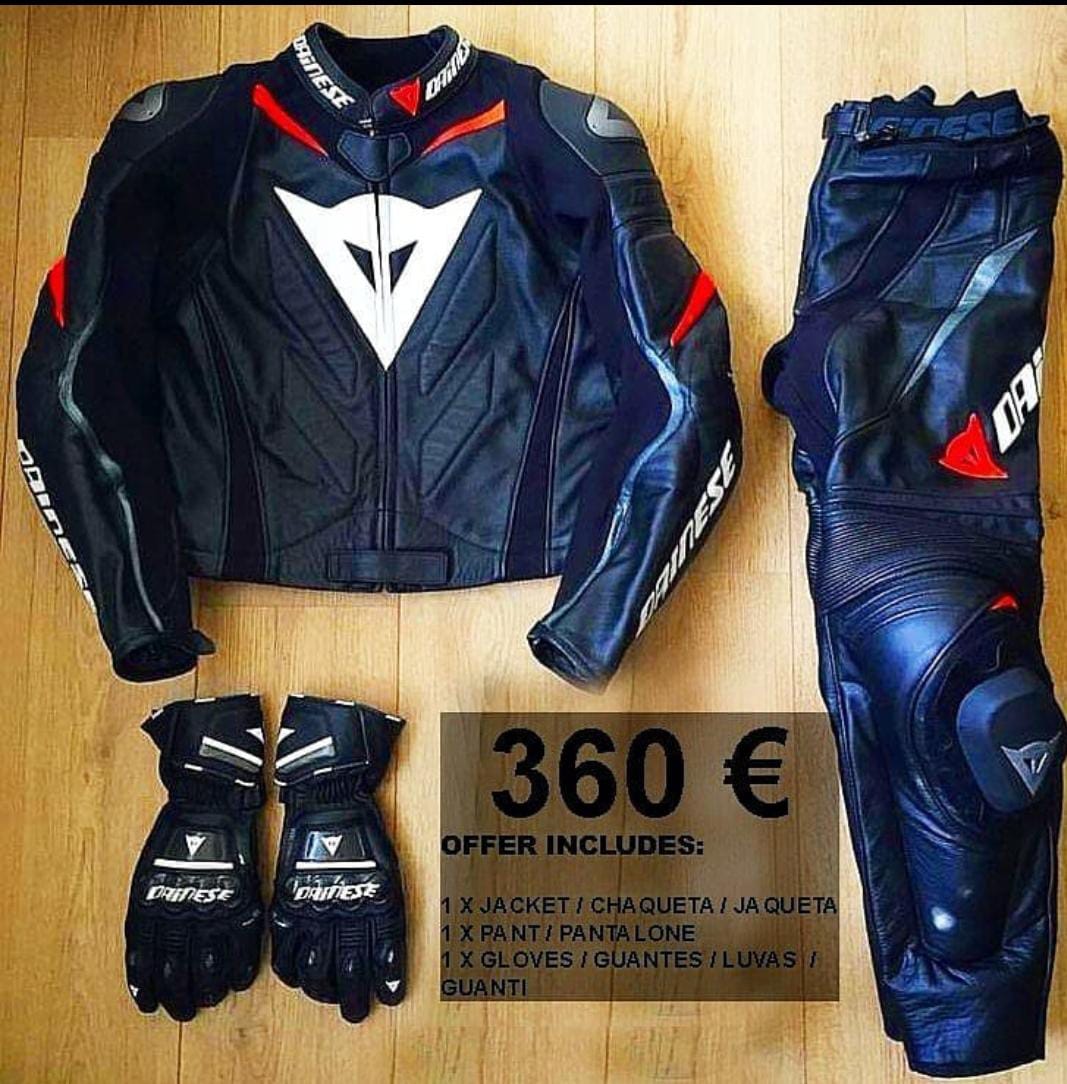 CHEAP PRICE SUPER SPEED D1 MOTORCYCLE LEATHER RACING SUIT TWO PIECE / METAL D1 GLOVES