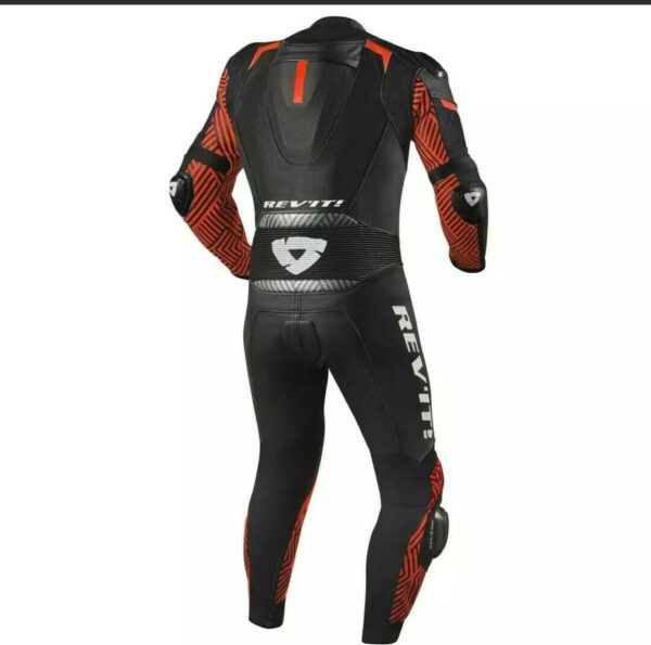 Triton Black Red Motorcycle Racing 1 Piece 2 Piece Leather Suit